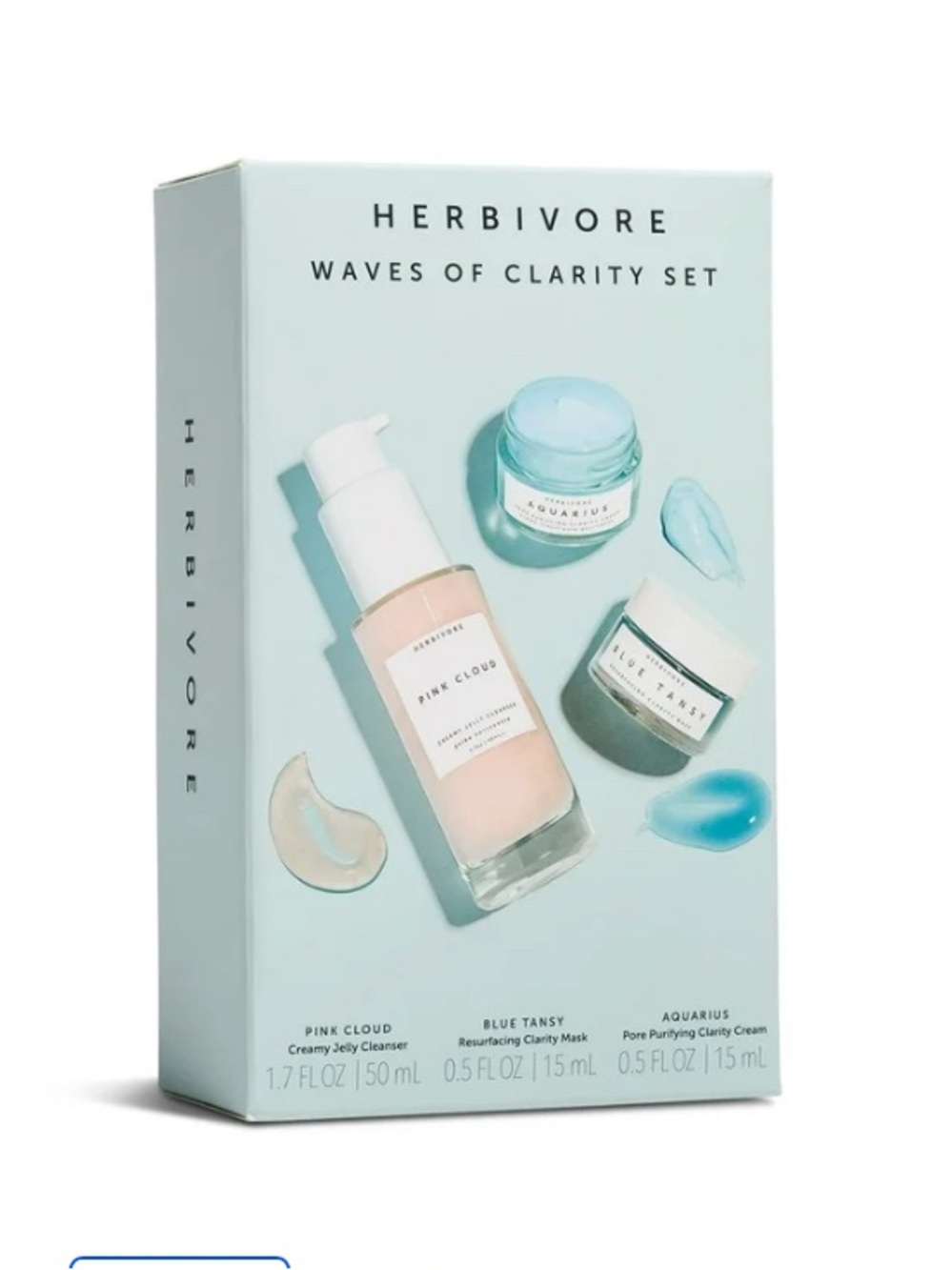 Herbivore Botanicals Waves of Clarity 3-step Skincare Set